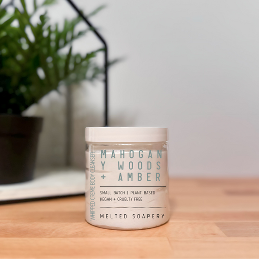 Mahogany Woods + Amber Whipped Creme Body Cleanser